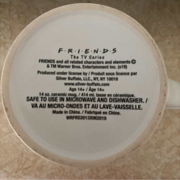 Central Perk Friends the TV Series Ceramic Coffee Mug 14oz - By G&G - Picture 5 of 8